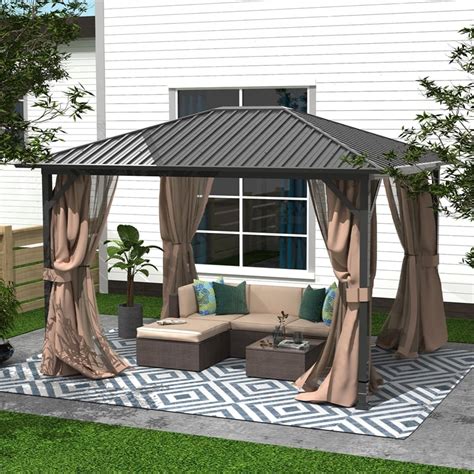 gazebo electrical box|10x12 gazebo with metal roof.